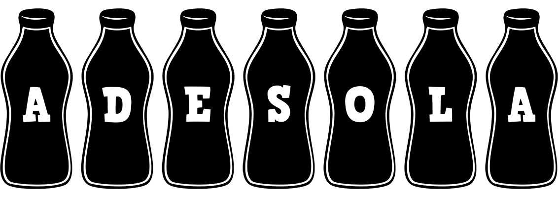 Adesola bottle logo