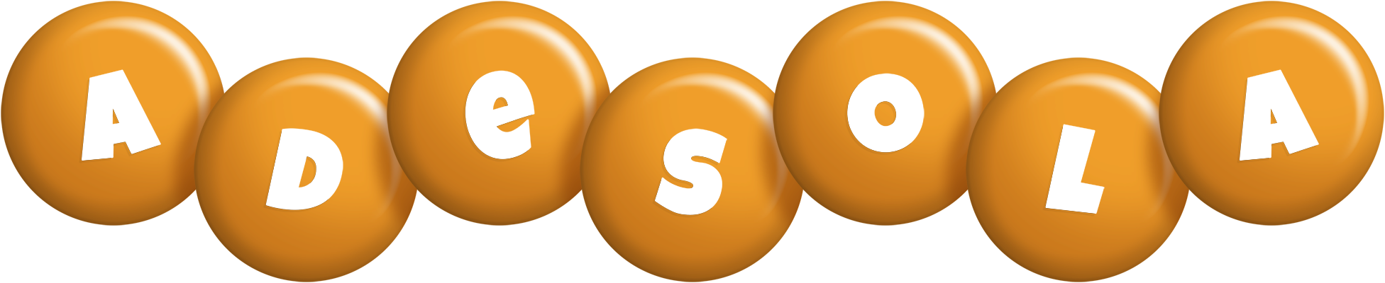 Adesola candy-orange logo