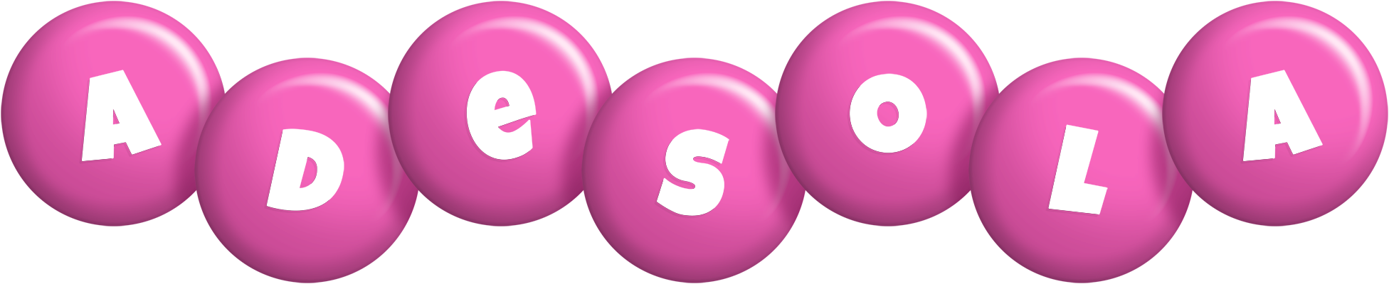 Adesola candy-pink logo