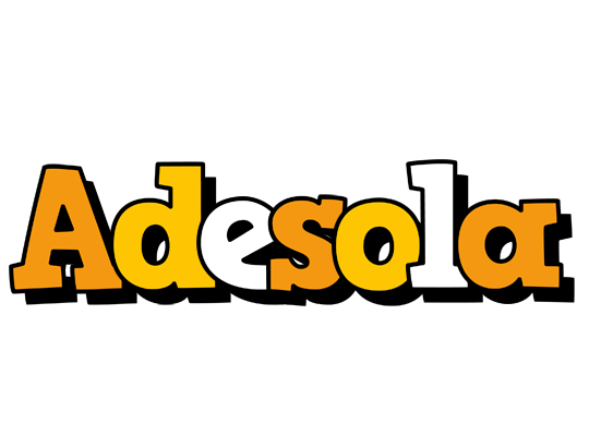 Adesola cartoon logo