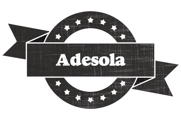Adesola grunge logo