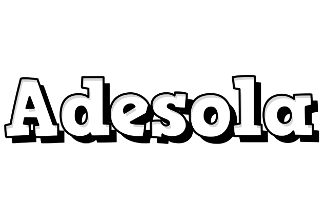 Adesola snowing logo
