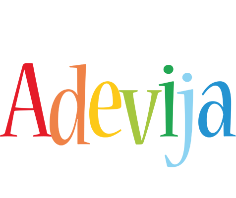Adevija birthday logo