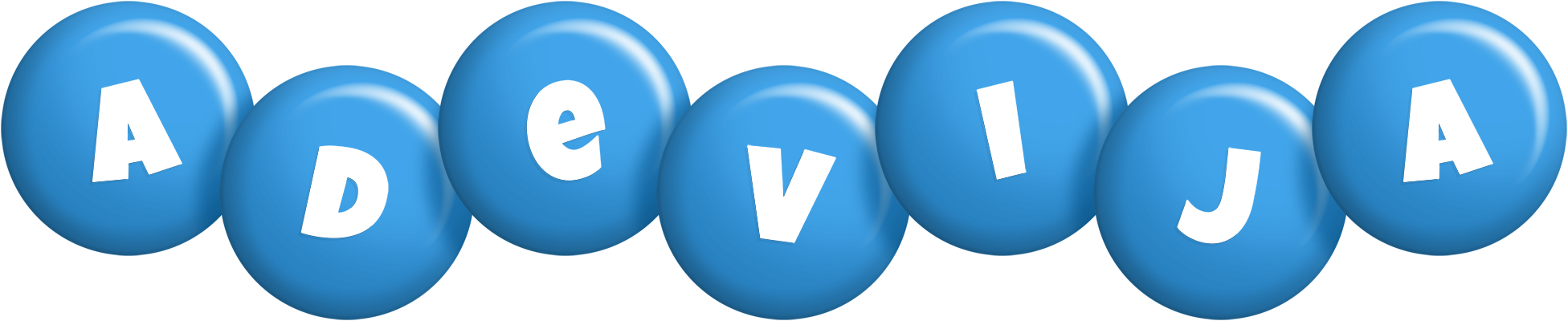 Adevija candy-blue logo