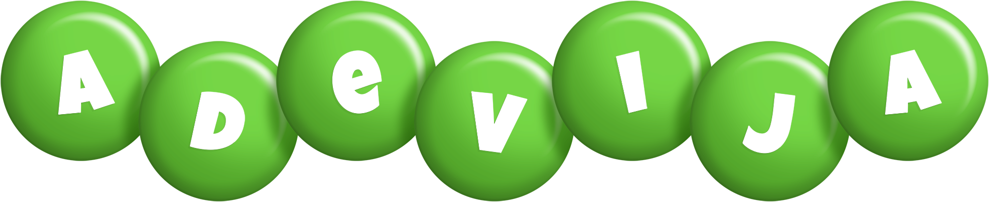 Adevija candy-green logo