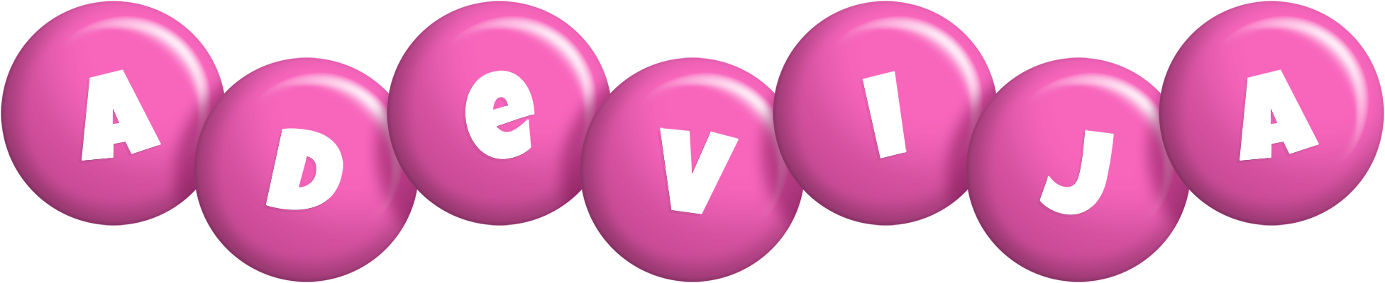 Adevija candy-pink logo