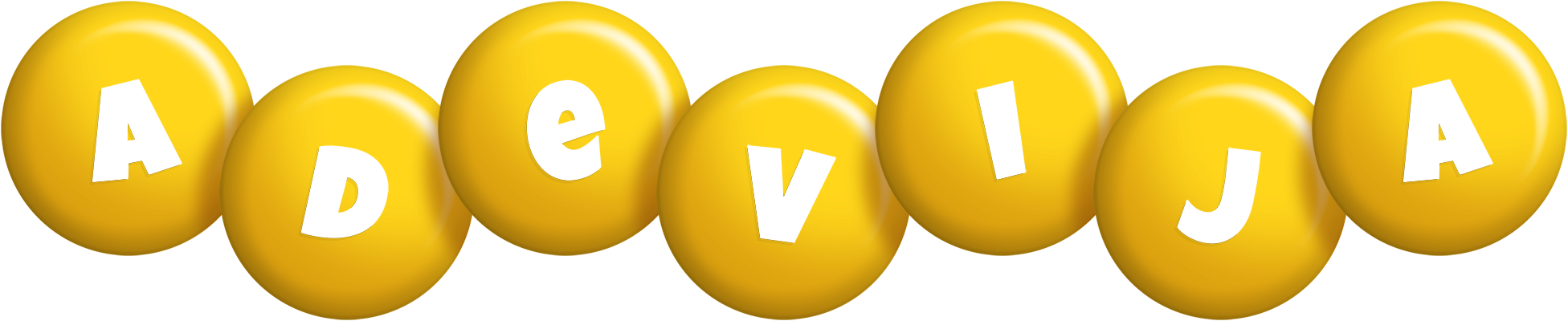 Adevija candy-yellow logo