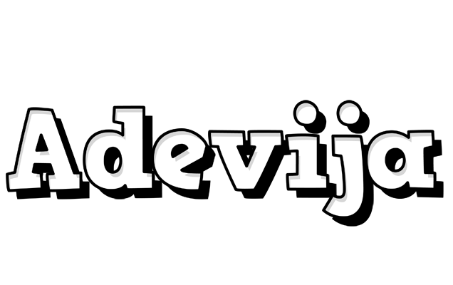 Adevija snowing logo
