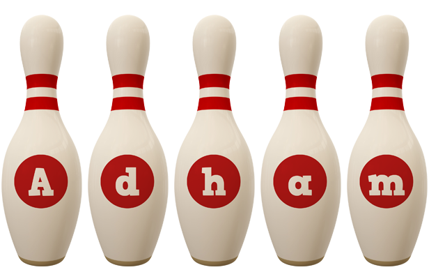 Adham bowling-pin logo