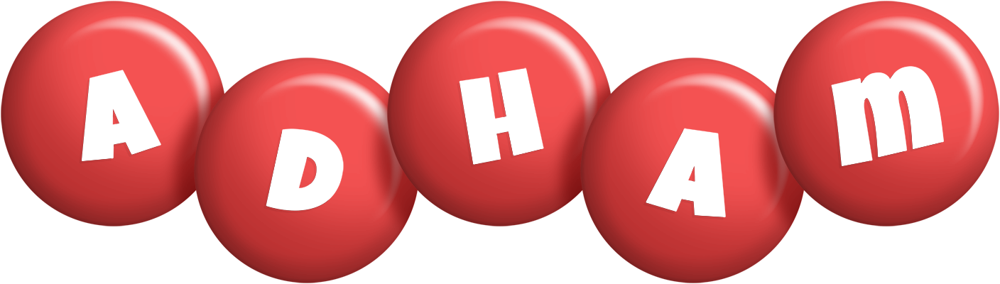Adham candy-red logo