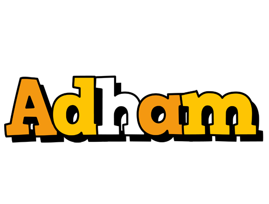 Adham cartoon logo