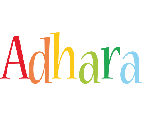 Adhara birthday logo