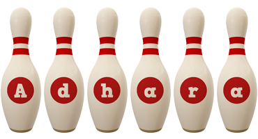 Adhara bowling-pin logo