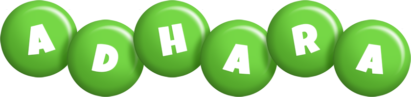 Adhara candy-green logo