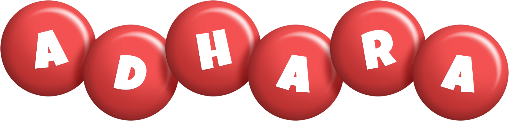 Adhara candy-red logo