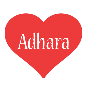 Adhara love logo