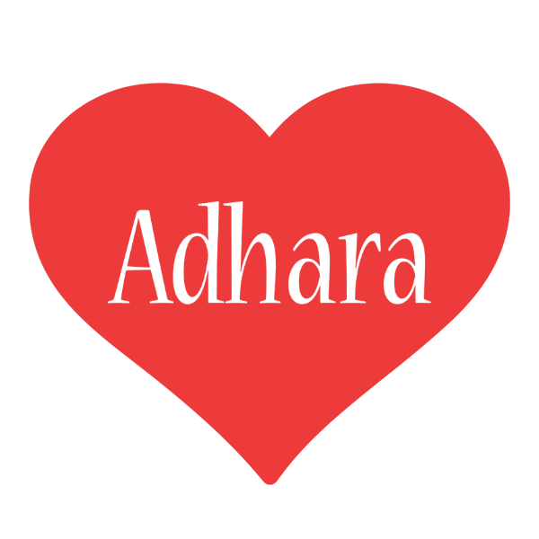 Adhara love logo