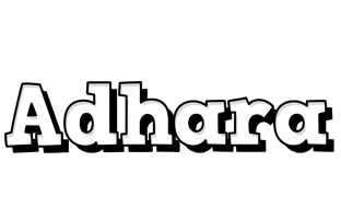 Adhara snowing logo