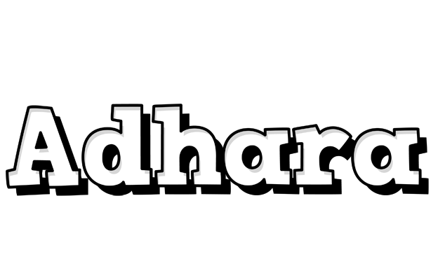 Adhara snowing logo