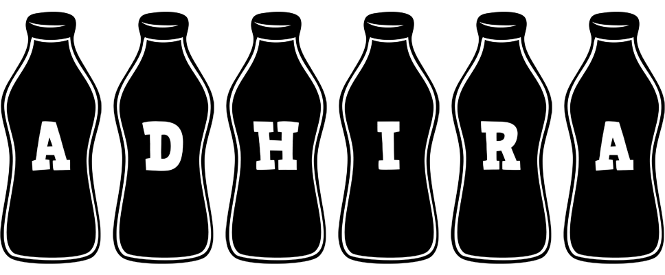 Adhira bottle logo
