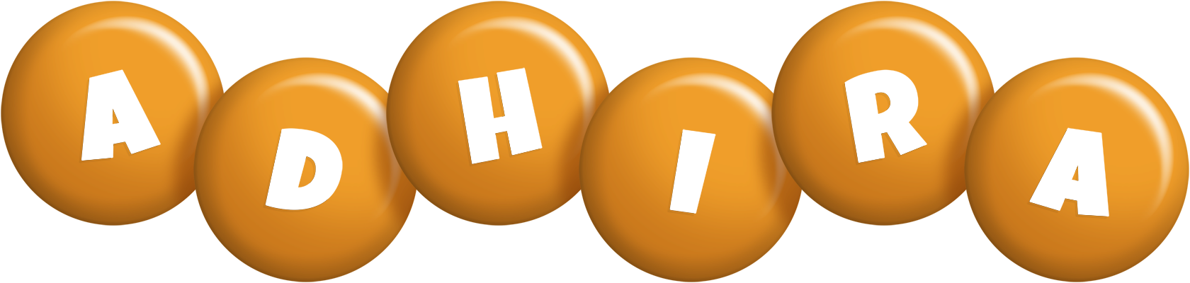 Adhira candy-orange logo