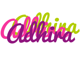 Adhira flowers logo