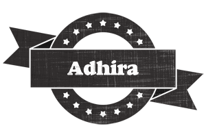 Adhira grunge logo