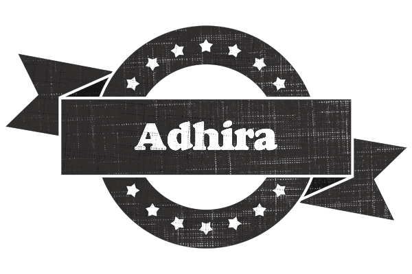 Adhira grunge logo