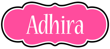 Adhira invitation logo