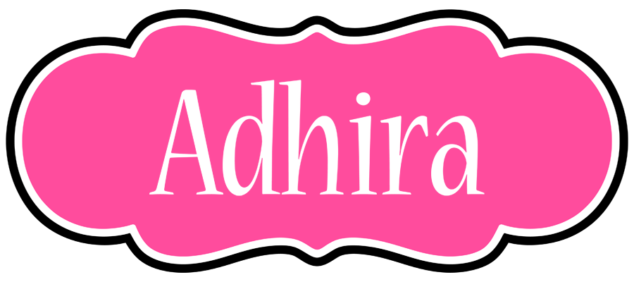 Adhira invitation logo