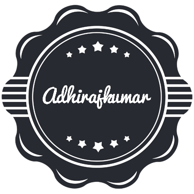 Adhirajkumar badge logo