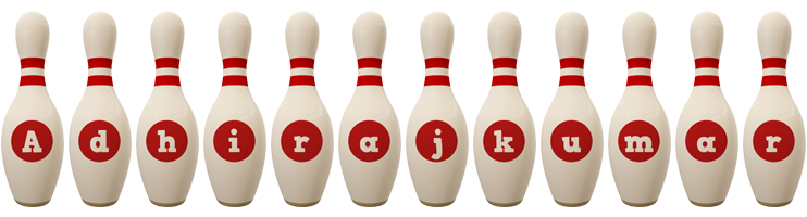 Adhirajkumar bowling-pin logo
