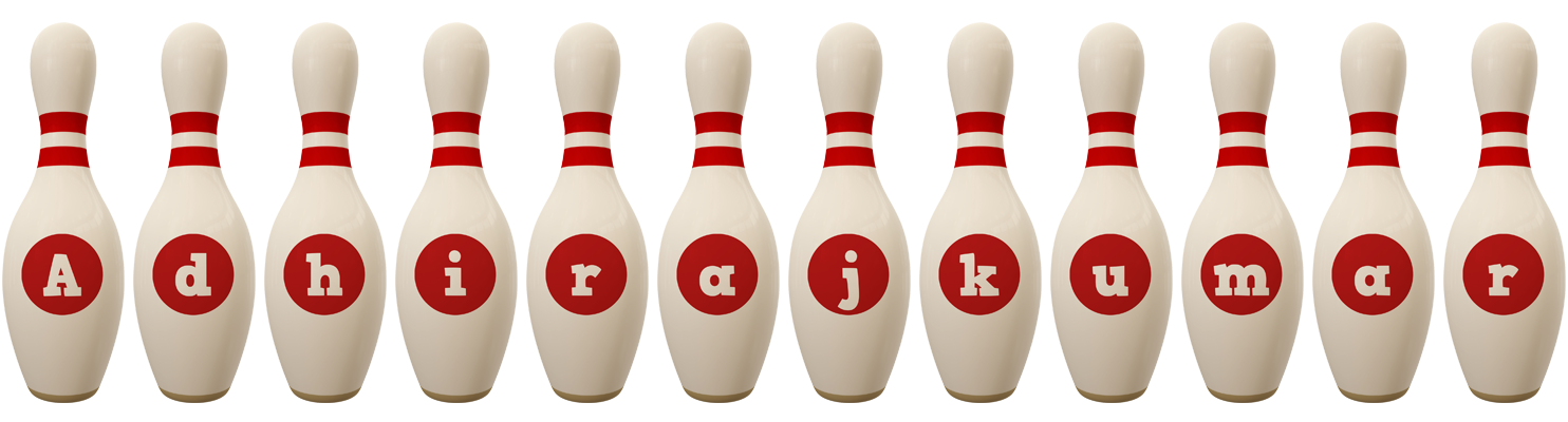 Adhirajkumar bowling-pin logo