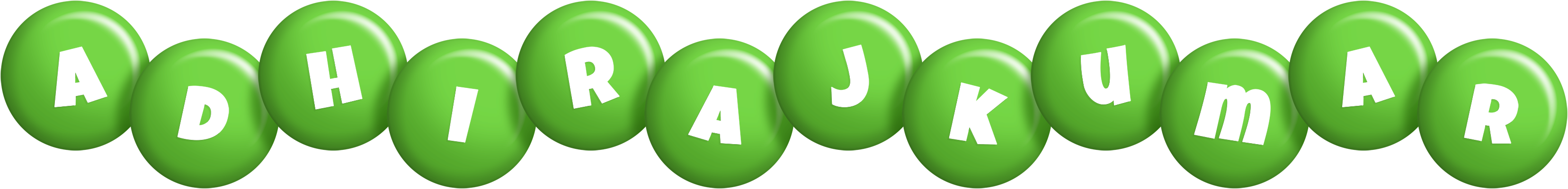 Adhirajkumar candy-green logo