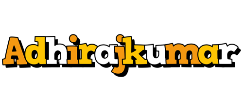 Adhirajkumar cartoon logo