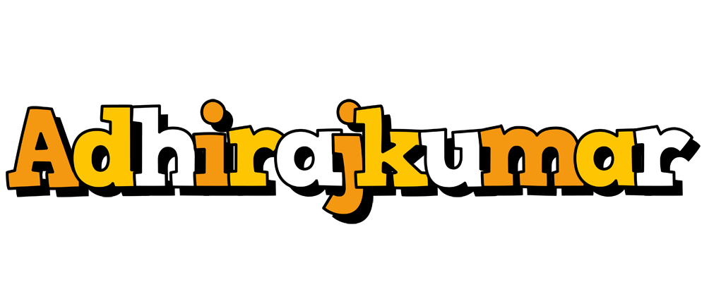 Adhirajkumar cartoon logo