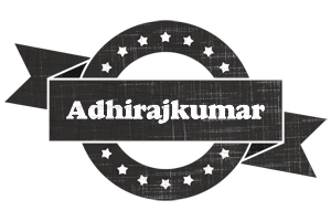 Adhirajkumar grunge logo