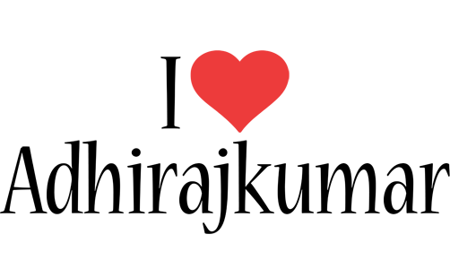 Adhirajkumar i-love logo