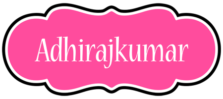 Adhirajkumar invitation logo