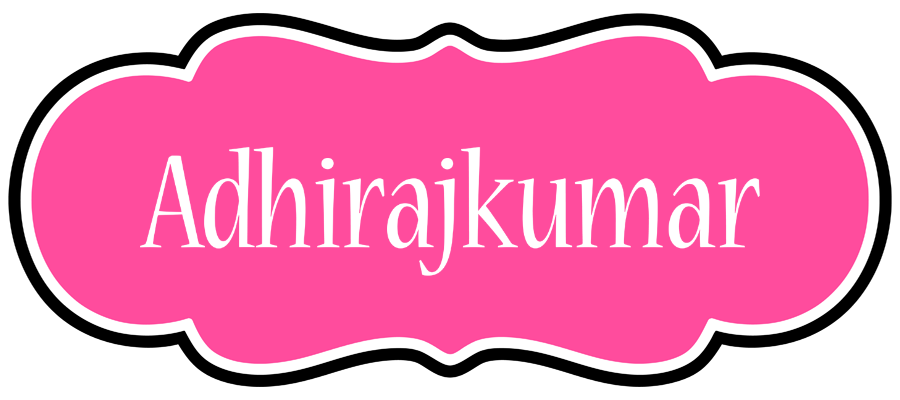 Adhirajkumar invitation logo