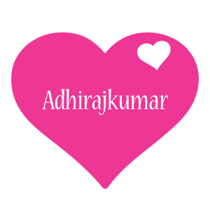Adhirajkumar love-heart logo