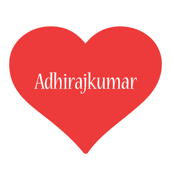 Adhirajkumar love logo