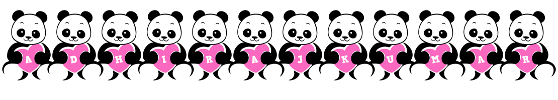Adhirajkumar love-panda logo