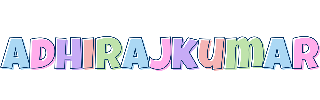 Adhirajkumar pastel logo