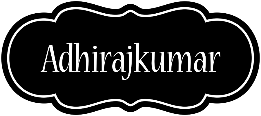 Adhirajkumar welcome logo