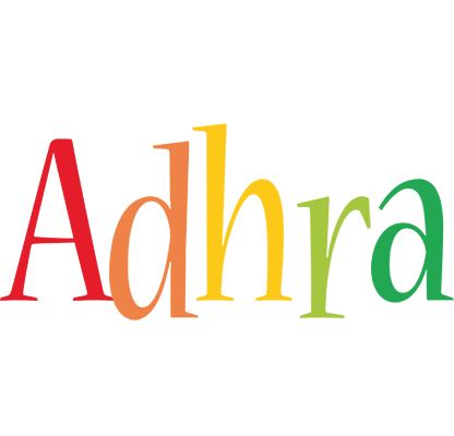 Adhra birthday logo