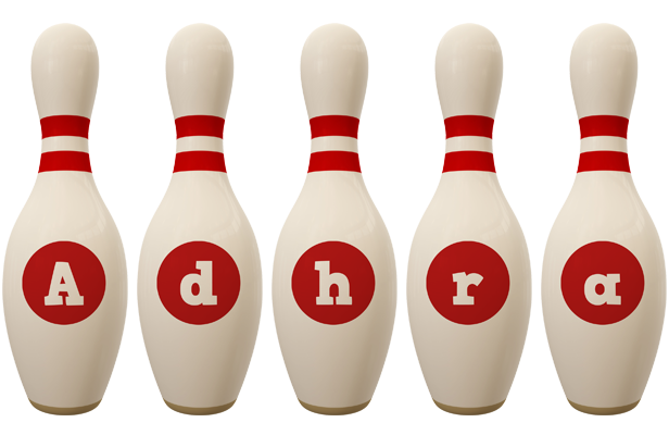 Adhra bowling-pin logo