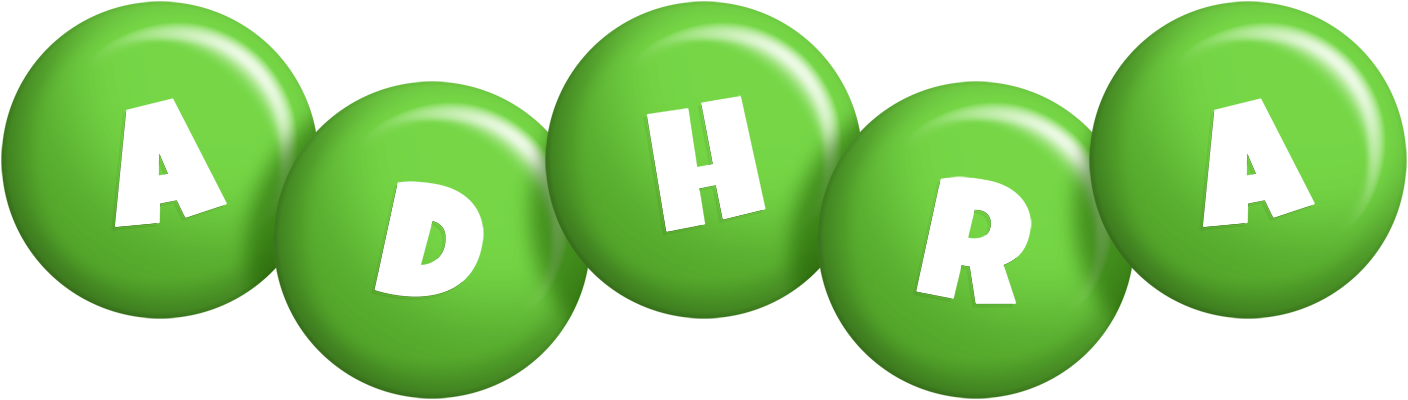 Adhra candy-green logo