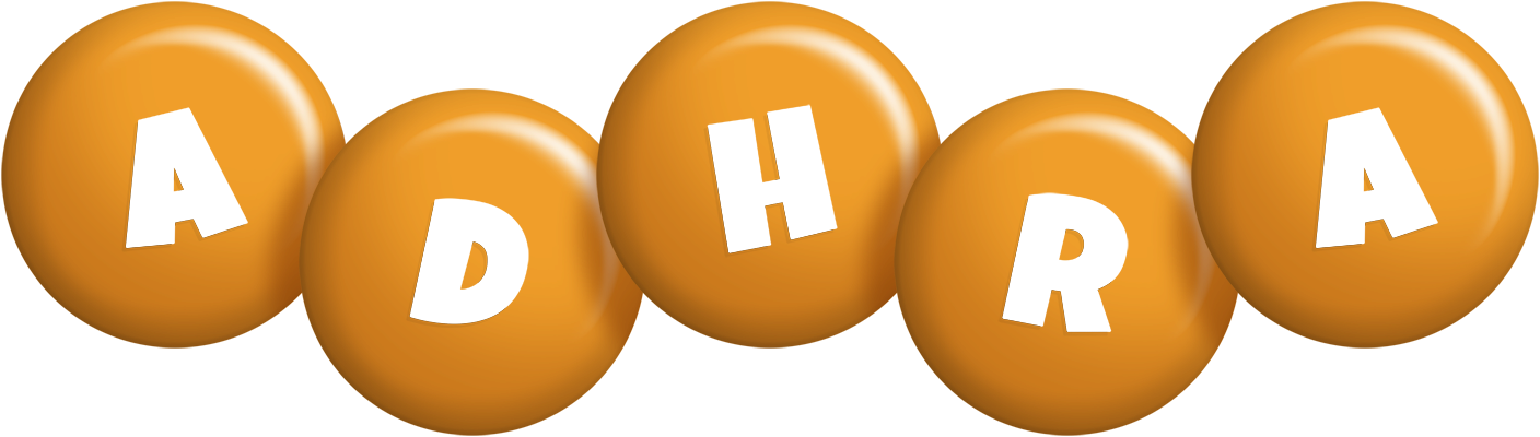 Adhra candy-orange logo
