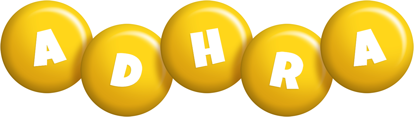 Adhra candy-yellow logo